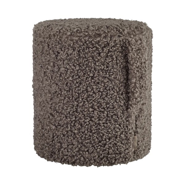Taburet maro închis cu tapițerie din țesătură bouclé Teddy – Blomus