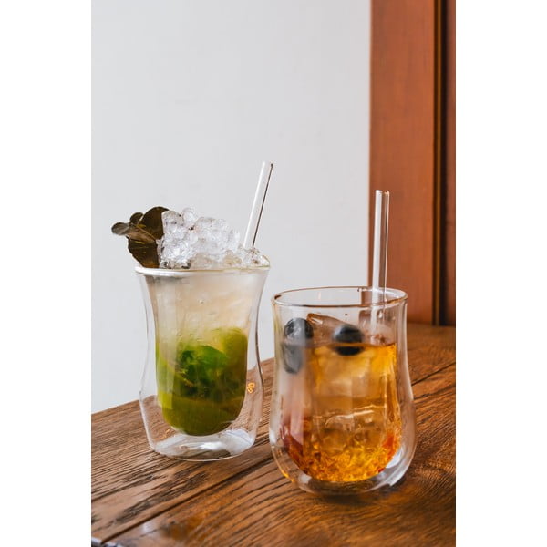 Set 6 paie din sticlă Vialli Design, lungime 15 cm-image-1