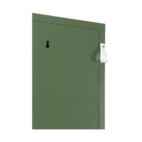Dulap verde închis din metal cu încuietoare 38x185x46 cm Cambridge – Yes Everyday-image-4
