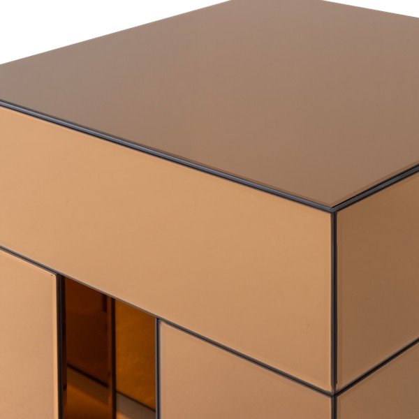 Măsuță auxiliară cu aspect lucios 45x45 cm Mirrox – WOOOD-image-4