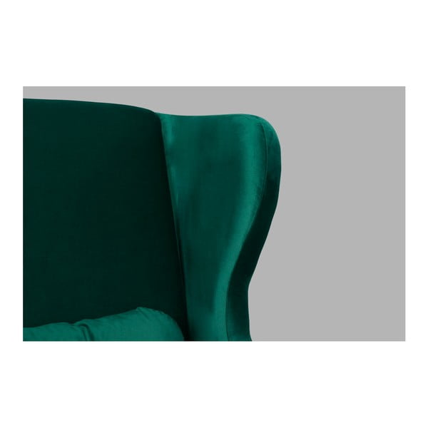 Fotoliu cu spătar înalt SKANDICA Ingrid Green, verde închis-image-4