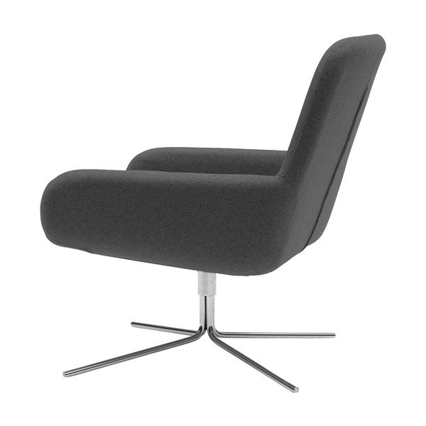 Fotoliu rotativ Softline Coco Swivel, gri-antracit-image-4