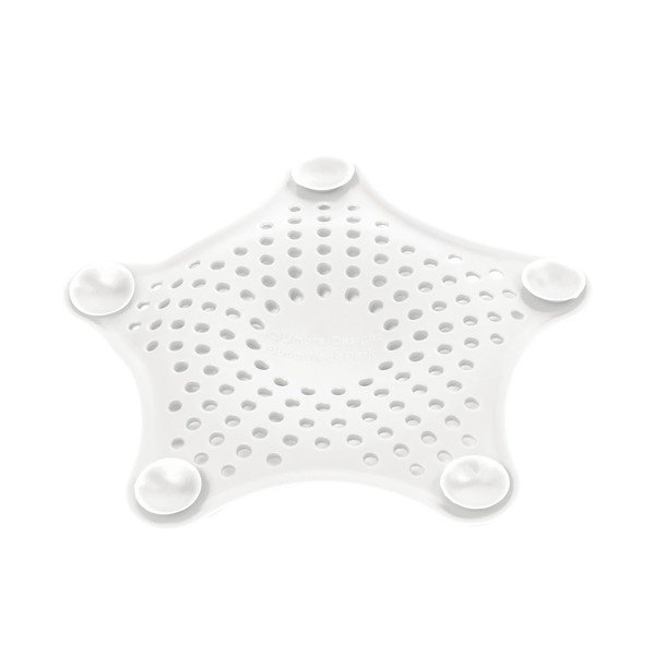 Sită chiuvetă/cabină duș/baie din silicon Umbra Starfish, alb-image-4