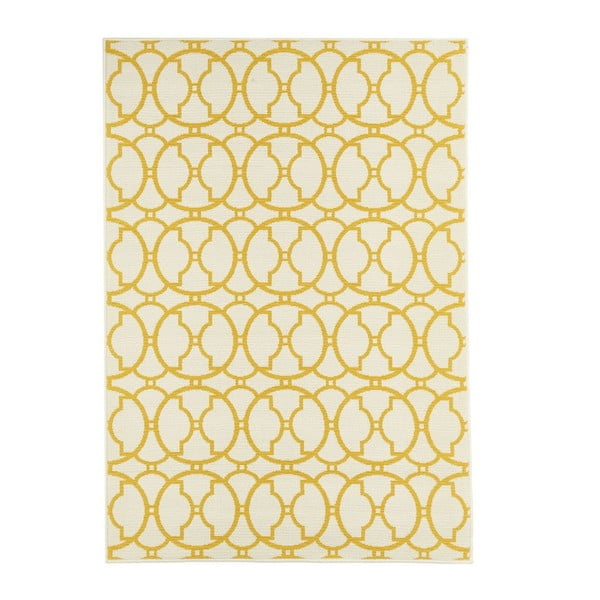 Covor adecvat pentru exterior Floorita Interlaced, 160 x 230 cm, bej - galben