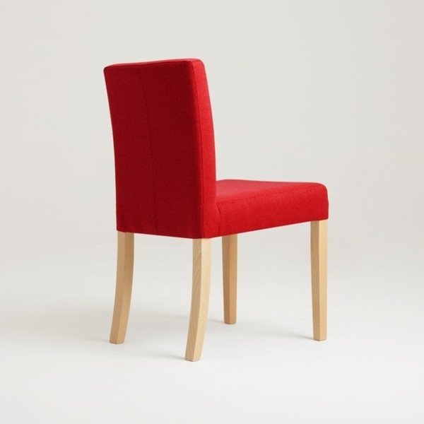 Scaun cu picioare de culoare naturală, Custom Form Wilton, roșu-image-3