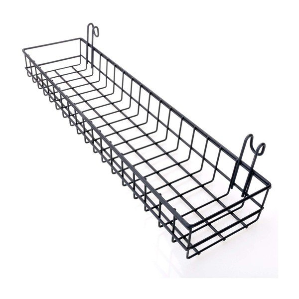 Coș auxiliar pentru avizier Reminder, lungime 40 cm, negru-image-2