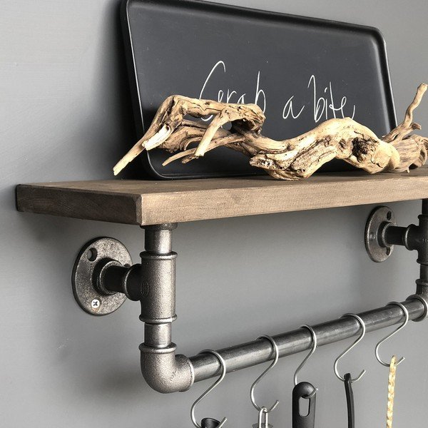 Raft suspendat din lemn Raff Pipe-image-3
