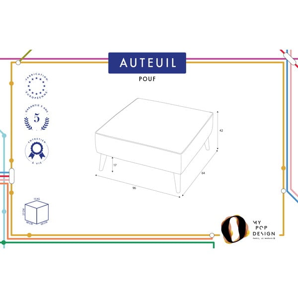 Taburet My Pop Design Auteuil, verde-image-3