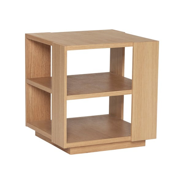 Măsuță auxiliară cu aspect de lemn de stejar 37x37 cm Merge – Hübsch