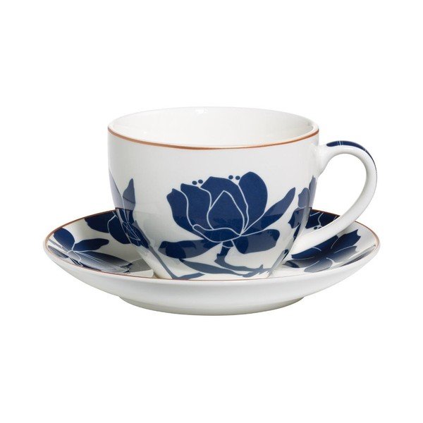Set 4 cești cu farfurioară pentru cafea Maxwell & Williams Symphony, 250 ml