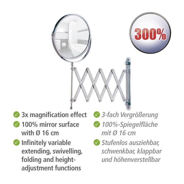 Oglindă cosmetică (3x) de mărire ø 17 cm Exclusive – Wenko-image-4
