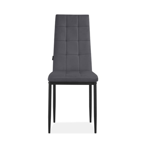 Scaune de dining gri-antracit 2 buc. din catifea Becca – Støraa-image-2