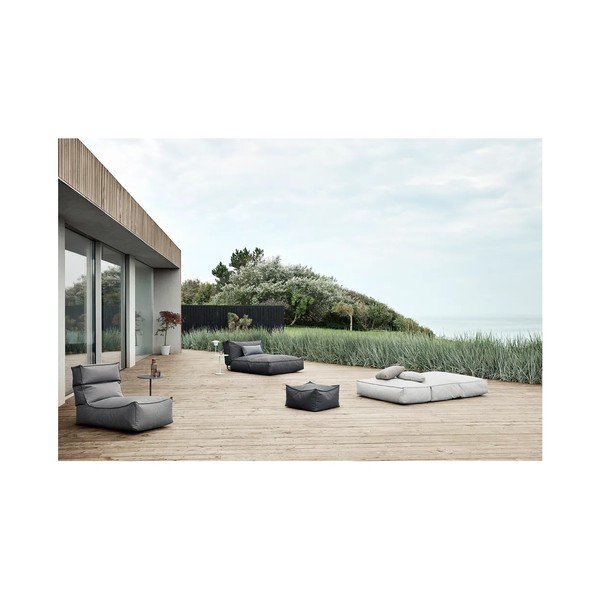 Șezlong de grădină bej capitonat STAY – Blomus-image-2