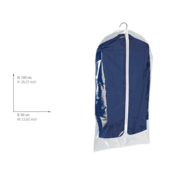 Husă transparentă haine Wenko Transparent, 100 x 60 cm-image-2