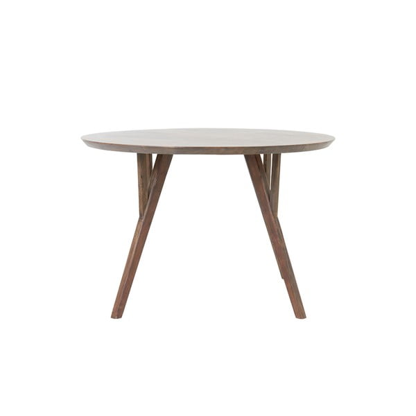 Masă de dining maro rotundă cu blat din lemn de acacia ø 120 cm Quenza – Light & Living-image-4