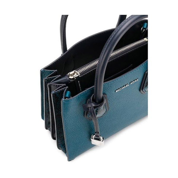 Geantă din piele Michael Kors Messenger, albastru-verde-image-3