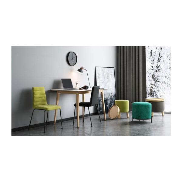 Taburet/măsuță cu blat detașabil Garageeight Molde, ⌀ 35 cm, verde-image-4