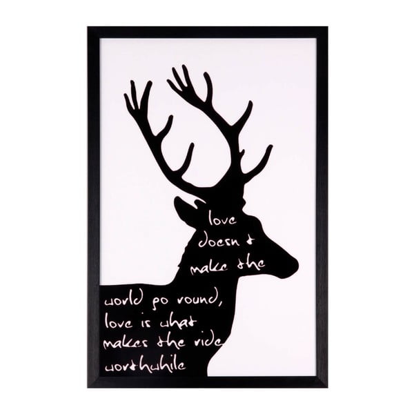 Tablou Sømcasa Black Deer, 40 x 60 cm