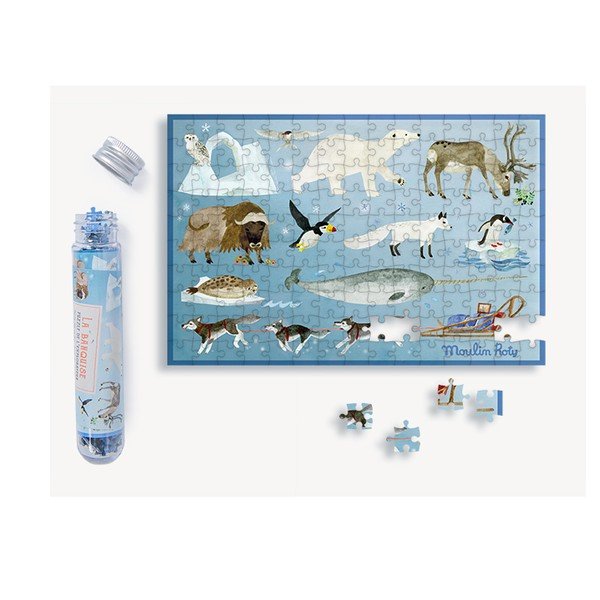 Mini puzzle Moulin Roty Animale polare-image-1