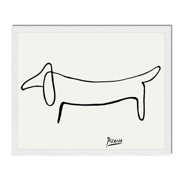 Tablou înrămat Liv Corday Scandi Dog, 40 x 50 cm