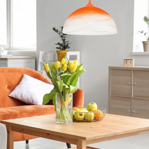 Lustră portocalie ø 30 cm Sfera – LAMKUR-image-2