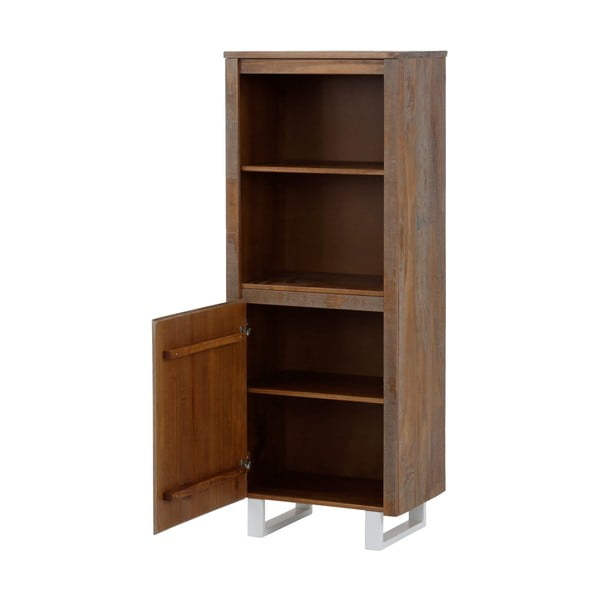 Bibliotecă în culoare naturală din lemn masiv de pin 55x140 cm Lagos - Støraa-image-2