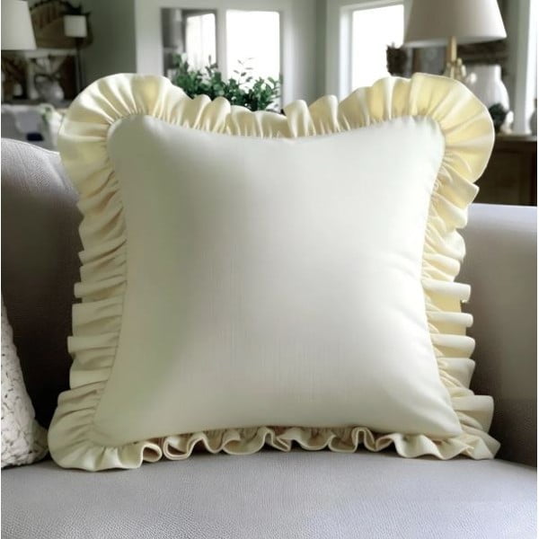 Față de pernă din amestec de bumbac 40x40 cm Ruffled – Mila Home