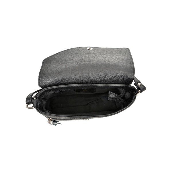 Geantă din piele Anna Luchini Lello, negru-image-4