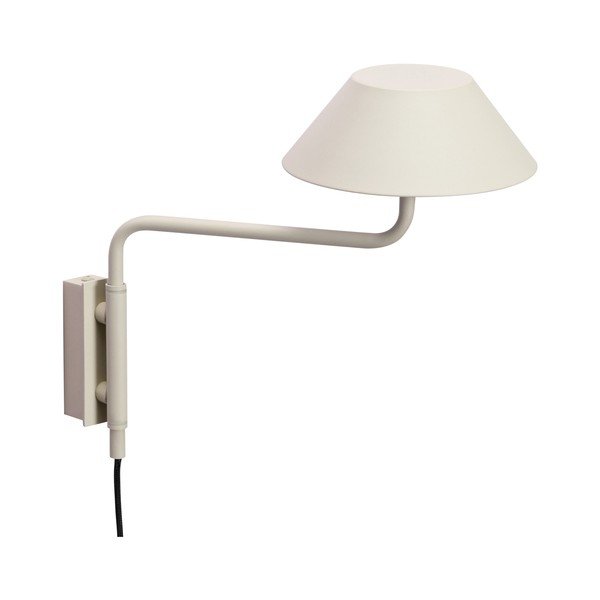 Aplică de perete bej LED cu intensitate reglabilă din metal cu alimentare la priză ø 30 cm Cover – Hübsch