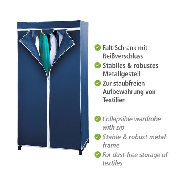 Dulap textil Wenko Air, albastru-image-2