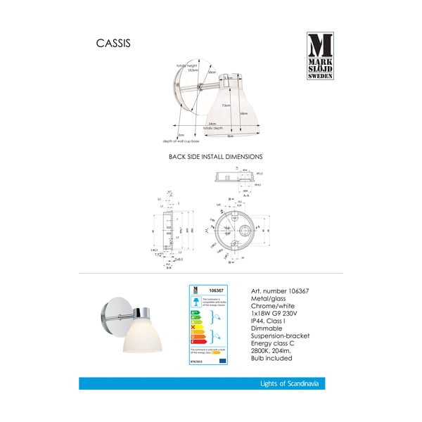Aplică Markslöjd Cassis-image-4