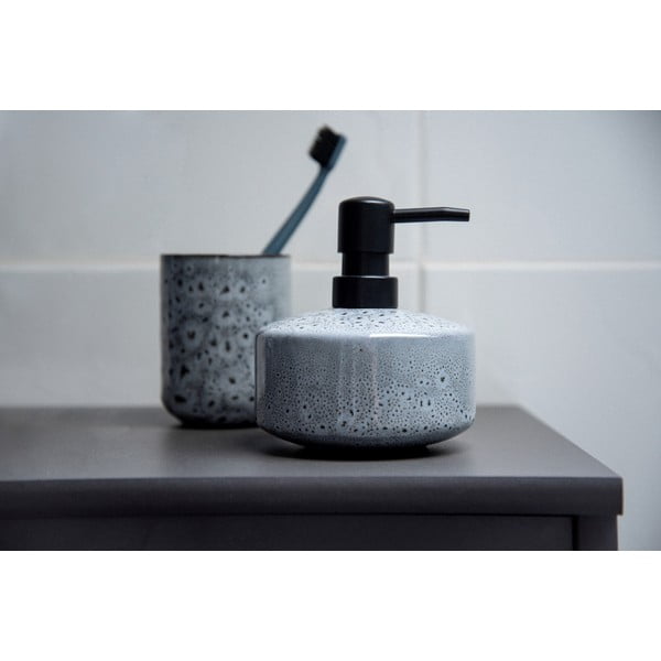 Suport din ceramică pentru periuțe de dinți Wenko Oviedo, gri-image-3