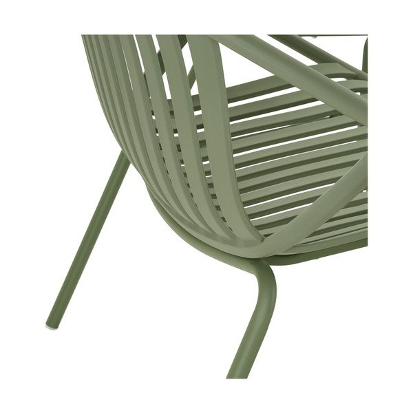 Set mobilier de grădină verde din plastic pentru 4 persoane Saly – House Nordic-image-4