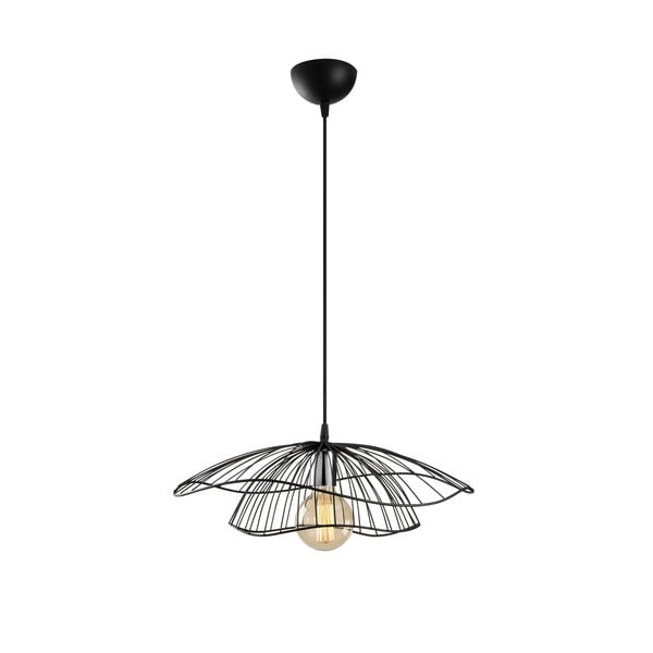 Lustră neagră cu abajur din metal ø 50 cm Farac – Opviq lights-image-2