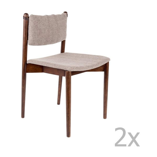 Set 2 scaune din lemn de salcâm Dutchbone Torrance