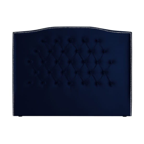 Tăblie pentru pat Mazzini Sofas Cloves, 140 x 120 cm, albastru nautic