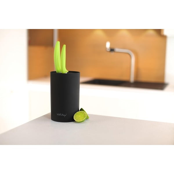 Suport pentru cuțite Vialli Design Universal, negru-image-2