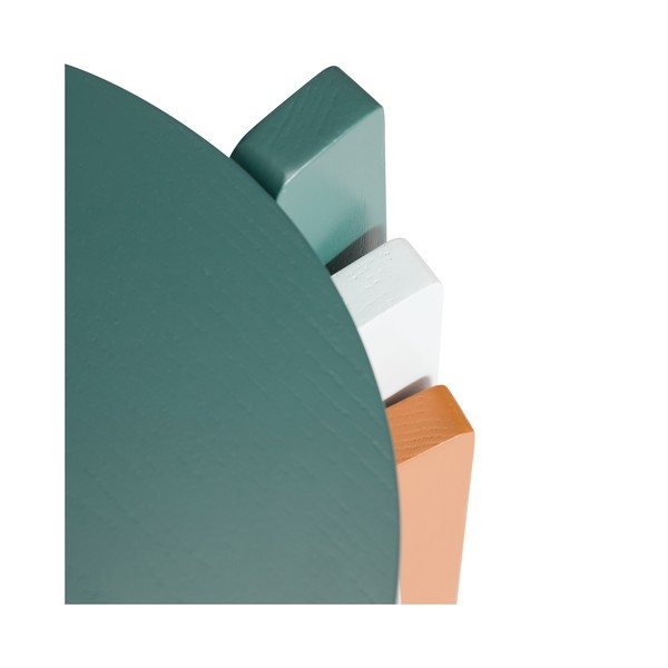 Scaun tip taburet petrol stivuibil cu aspect de lemn de stejar Always – Hübsch-image-4