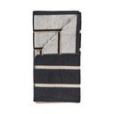 Prosop negru/gri deschis din bumbac 70x140 cm Sauna – Zone