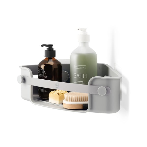 Raft gri de colț autoadeziv din plastic reciclat Flex Adhesive – Umbra-image-3