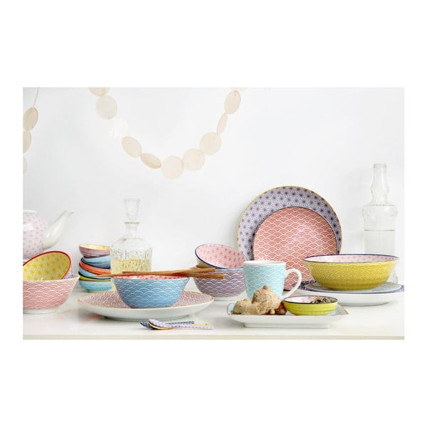 Bol din porțelan Tokyo Design Studio Star/Wave, ⌀ 21 cm, albastru-image-1