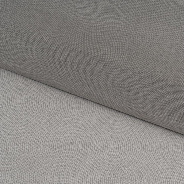 Taburet gri deschis cu tapițerie din catifea Estela – Casa Selección-image-1