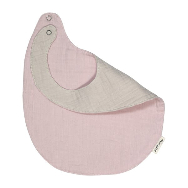 Bavețică din muselină Kindsgut Oslo, roz-image-4