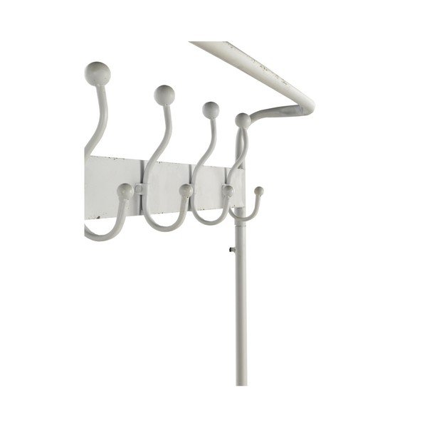 Cuier din metal cu două sertare Geese Industrial Style, alb-image-1