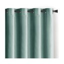 Draperie verde-deschis dimout (semi-opacă) din catifea 140x270 cm Eyelets – Restilo