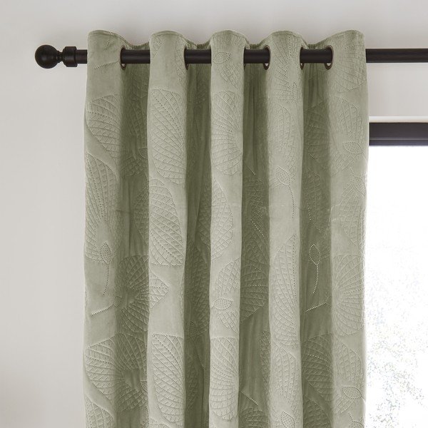 Draperii verzi în set de 2 bucăți 229x168 cm Pinsonic - Catherine Lansfield