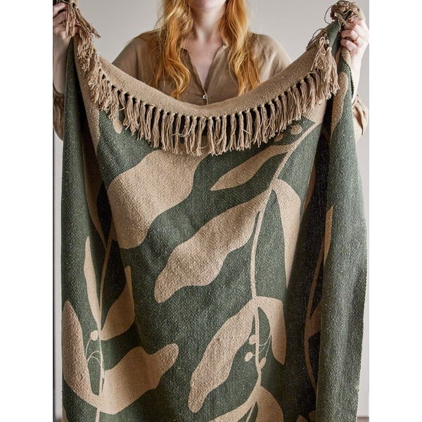 Pătură din bumbac reciclat 130x160 cm Geneva - Bloomingville-image-1