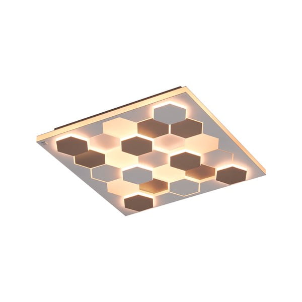 Plafonieră albă LED cu control vocal/cu control prin aplicații mobile cu abajur din metal 55x55 cm Cifavo – CINQUE-image-2