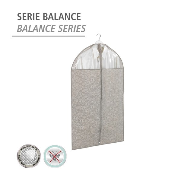 Husă protecție haine Wenko Business, 100 x 60 cm, bej-image-3