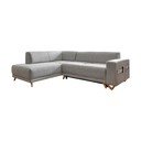 Colțar gri deschis extensibil/cu spațiu de depozitare (cu colț pe partea stângă/în formă de ”L”) Classy Sophie – Miuform